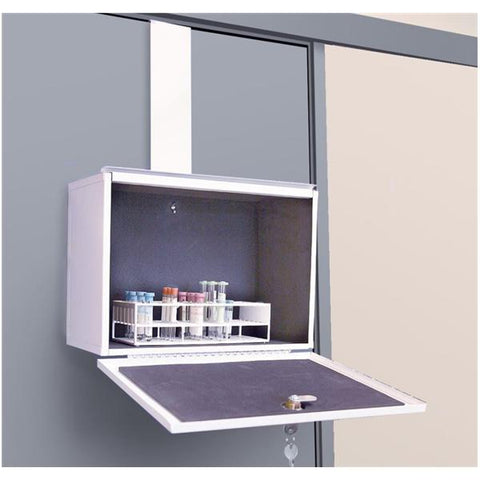 Health Care Logistics Box Lock For Over The Door 7x14x10-1/2" White Metal/Foam Eachch - 3737
