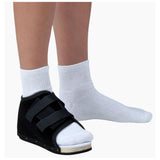 Deroyal Industries Inc Shoe Post-Op Deluxe Perforated Suede Black Wood Sole/Rubber Bottom Size Small Each - 2007-07