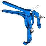 Sklar Instruments Speculum Vaginal Pederson 4x7/8" Straight Tip Blue Each - 91-5034
