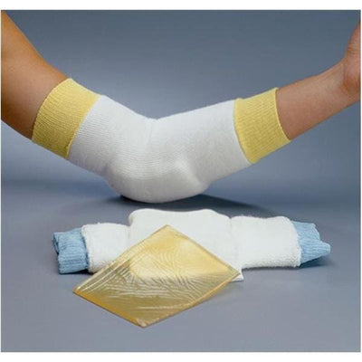 Patterson Med(Sammons Preston) Protector Rolyan Heel/Elbow Acrylic/Spandex Blue Size 11" Medium 1/Pr - A730002