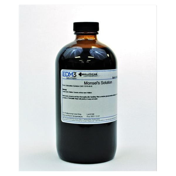 EDML, LLC Monsel's Solution Amber Glass 16oz Bottle Each - 400599