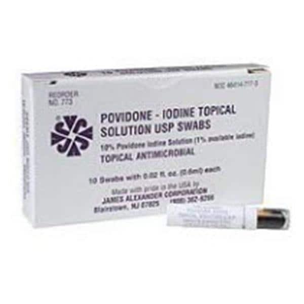 James Alexander Corp Ointment Topical 10% Povidone-Iodine 6mL 1000/Ca - 773