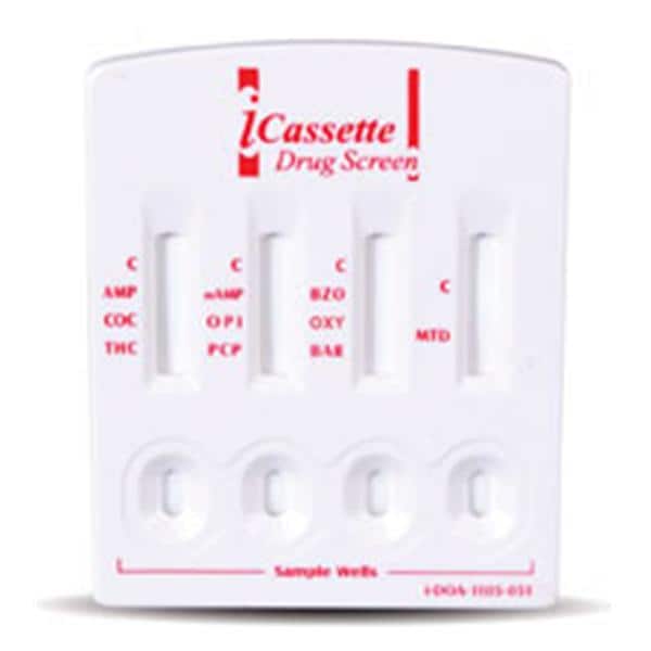 Alere Toxicology iCassette Drug Screen Test Kit 10 Panel 25/Bx - Products - DOA-1105-051
