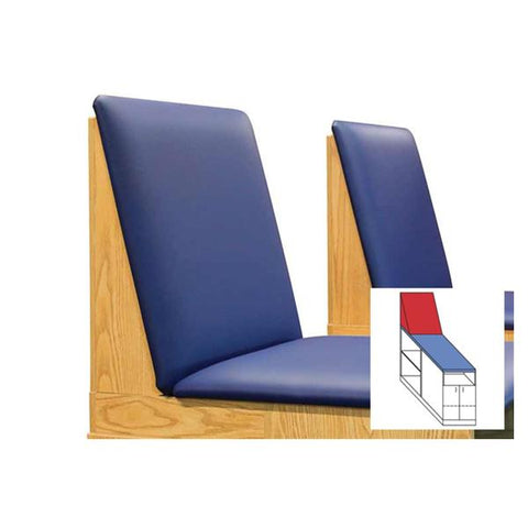 Hausmann Industries Backrest Upholstered Proteam 26x10" For Modular Stations Each - A926