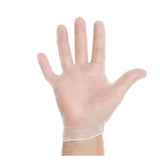 O & M Halyard Gloves Exam Halyard Powder-Free Vinyl Latex-Free 9.5 in Large Clear 100/Bx, 10 BX/CA - 55033
