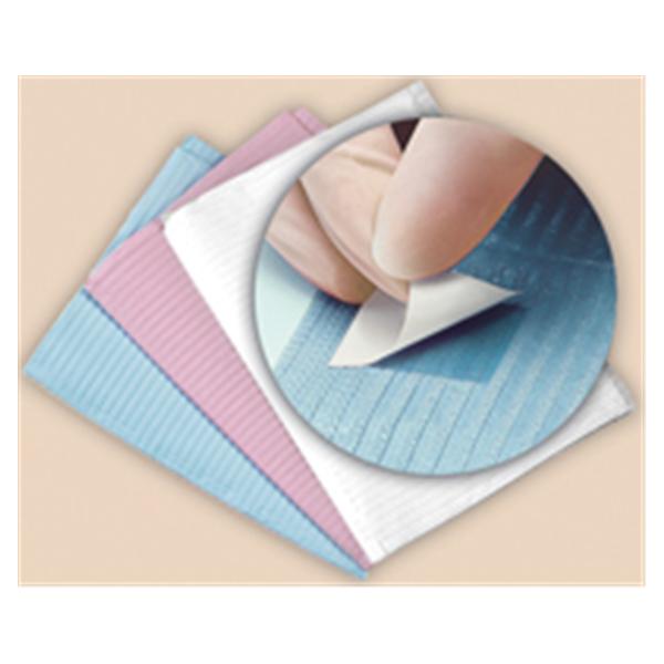 Crosstex International Towel Patient Sani-Tab Chain-Free 13 in x 19 in White 2 Ply Tissue / Poly 400/Bx, 1 BX/CA - WEXWHT