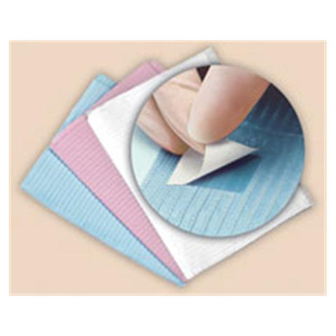 Crosstex International Towel Patient Sani-Tab Chain-Free 13 in x 19 in DstRs 2 Ply Tissue / Poly 400/Bx, 1 BX/CA - WEXDRT
