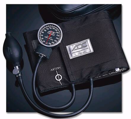 ADC American Diagnostic Corp Diagnostix Aneroid Sphygmomanometer Pocket Style Hand Held 2-Tube Large Adult Size Arm