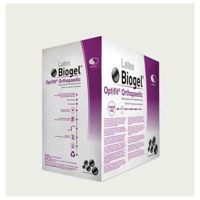 Molnlycke Healthcare Gloves Surgical Biogel Optifit Orthopaedic Powder-Free Latex 8 Strl Straw 4Bx/Ca - 31080