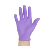 O & M Halyard Gloves Exam KC5 Purple Nitrile PF Nitrile LF 9.5 in Md Strl Purple 400/Ca - 52102