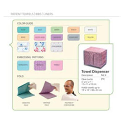 Crosstex International Towel Professional 19 in x 13 in Slvr/Gry 3 Ply Extra Heavy Tissue / Poly 500/Ca - WTXSI