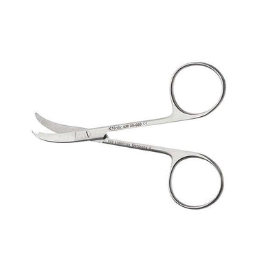 Pilling Surgical Scissors Suture Shortbent 3-1/2" Curved Stainless Steel Each - KM35080