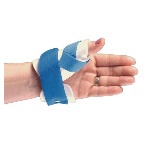 Alimed, Inc Splint Freedom Thumbkeeper Adult Hand Fm/Thrmplstc White/Blue Size Small Left Each - 5103
