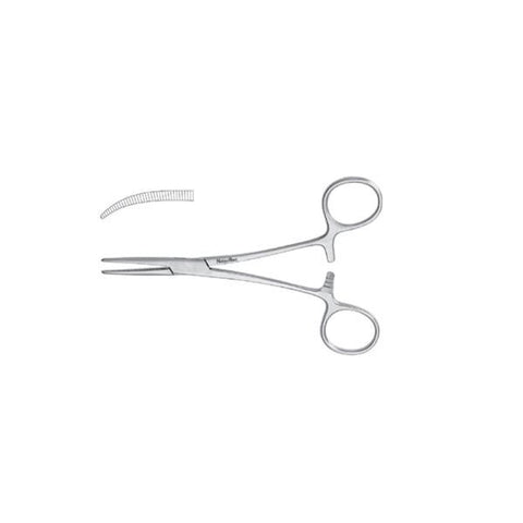 Miltex Forcep Crile Meister-Hand 6-1/4" Serrated Curved Stainless Steel Each - Integra Miltex - MH7-48