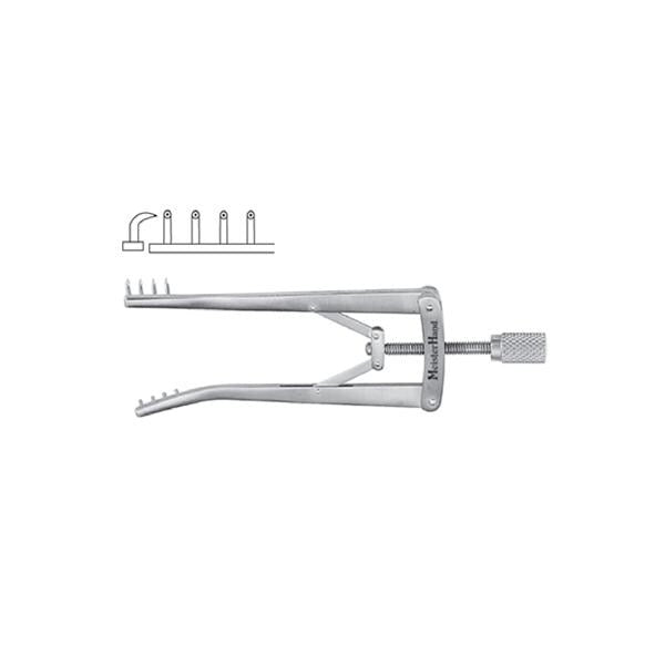 Miltex Retractor Alm Meister-Hand 2-3/4" 2-1/4" Spread 1/8" Deep Prong SS Each - Integra Miltex - MH11-12
