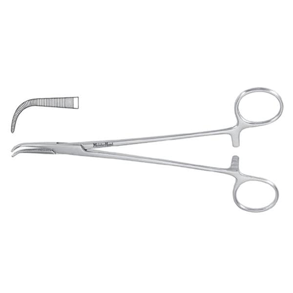 Miltex Forcep Hemostatic Gemini Mixter Meister-Hand 5-1/2" Serrated Full Curve SS Each - Integra Miltex - MH7-255