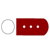 Sklar Instruments Protector Instrument Tip SklarTip Polyethylene 19x10mm Maroon 100/Bx - 96-1400