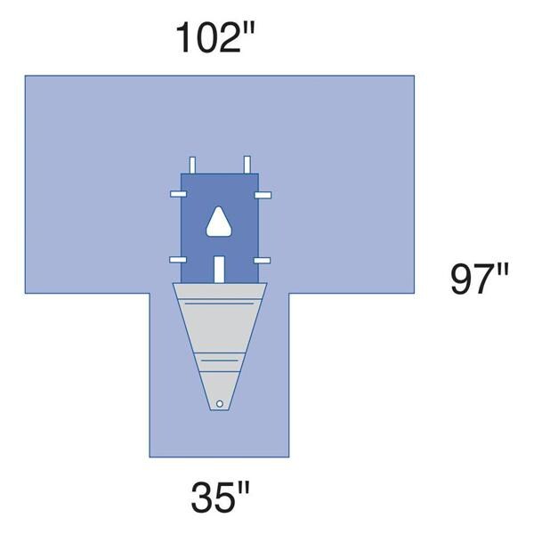 Medline Industries Inc Pack Laparoscopy Perineal Eclipse With SMS Wrap 36x36" LF Sterile 10/Ca - DYNJP9130