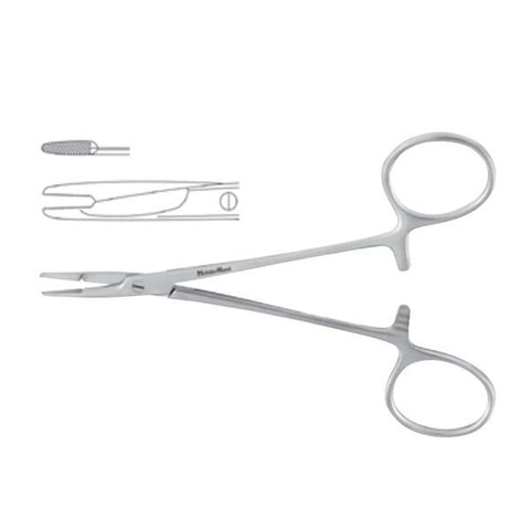 Miltex Holder Needle Olsen-Hegar Meister-Hand 4-3/4" Serrated Jaw Stainless Steel Each - Integra Miltex - MH8-14