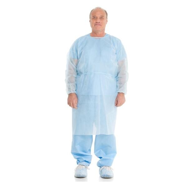 O & M Halyard Gown Protective Valueselect Disposable Spnbnd Size X-Large Yellow 100/Ca - 69125