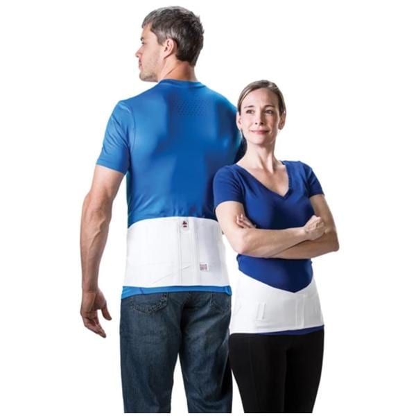 Core Products Support Compression Criss-Cross Lumbar Sacral Elastic White Size 9" Small Each - LSB-6062-SM