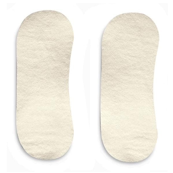 Hapad, Inc Grip Heel Wool/Felt White Size One Size Fits All 1/Pr - HG