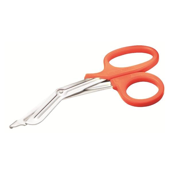 American Diagnostic Corp. Shears EMT Utility Medicut 7-1/4" Ofst/Blnt/Sfty Tp Serr/Rzr Angled SS/PP Each - 320NO