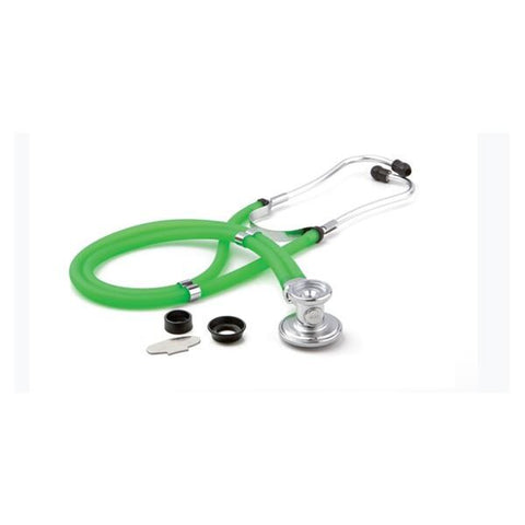 American Diagnostic Corp. Stethoscope Sprague Rappaport Adscope 641 Neon Green Adlt/Ped 30" 2Hd Eachch - 641NGR