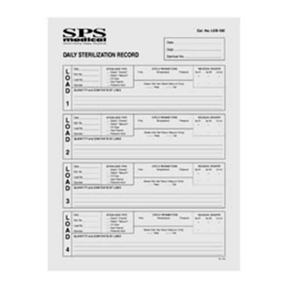 SPS Medical Envelope Load Record 8.5 in x 11 in 100/Pk - LEB-100