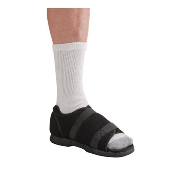 Ossur America Shoe Post-Op Soft Top Cotton/Polyester Black Men 4-6 Size Small Each - Royce Medical - 18013