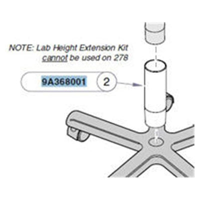 Midmark Corporation Extension Height Accessory For Ritter Classic Series Field Installed Each - 9A368001