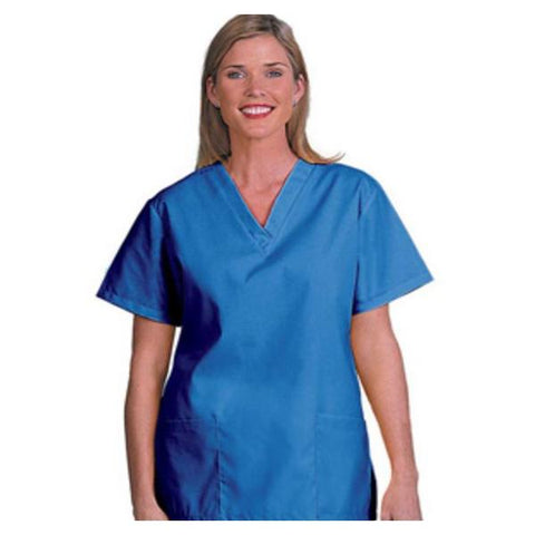 Fashion Seal Shirt Scrub Fashion Poplin Womens X-Large Blueberry Each - 7281-XL