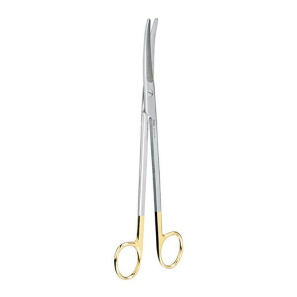 Miltex Scissors Surgical 9" Carb-n-Sert Slight Curve Tungsten Carbide Each - Integra Miltex - 30-2101TC