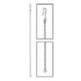 Automatic Devices Co Drop Chain Bead 18" Each - 1126