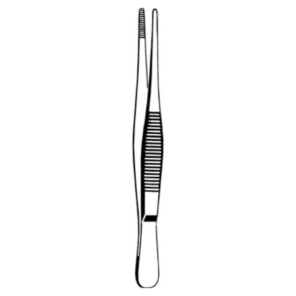 Sklar Instruments Forcep Dressing Econo 6" Blunt Tip Straight Stainless Steel Disposable 12/Bx - 21-731