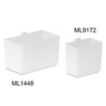 Marketlab Cup Bin 2x3-1/4x3" White Plastic 12/Pk - 9172