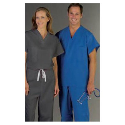 Medline Industries Inc Shirt Scrub 50% Polyester / 50% Cotton AngelStat Unisex Chrcl Sm Rvrsbl Pckt Each - 610NCCS-CM