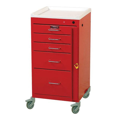 Harloff Manufacturing Cart Emergency Mini Line 32x18x18" Each - 3145B-RED