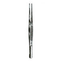 Miltex Forcep Tissue Semken 5" Straight 2x3 Teeth Stainless Steel Each - Integra Miltex - 6-108