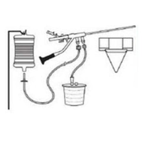 BR Surgical, LLC Kit Hysteroscopy Basic W/ Hstrscpy Tubing, OB Drp W/ Pouch, 800 Fld Cnstr 5/Bx - BR980-9500