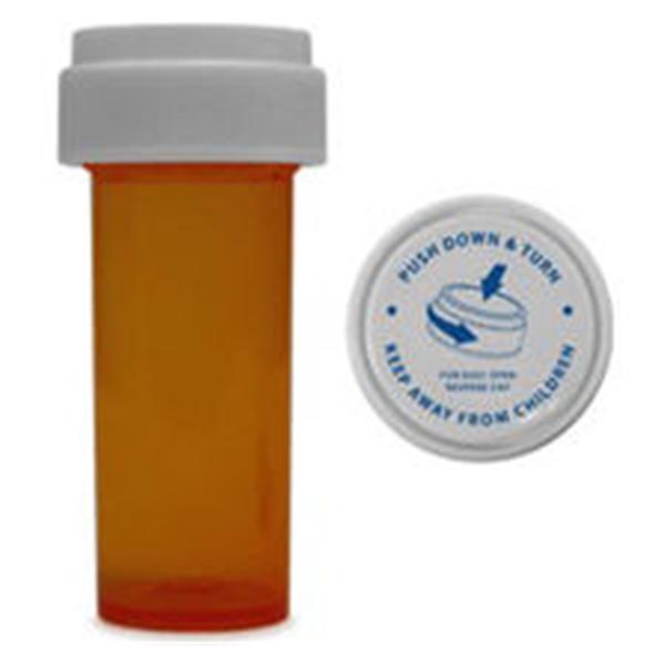 Five Star Supplies Vial Medicine Plastic 8-9 Dram Amber 410Vl/Case - 30008