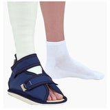 Deroyal Industries Inc Shoe Cast Comfo-Eze Canvas Navy Rocker Sole 7x3.5" Size X-Small Each - 2004-01