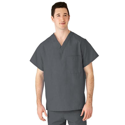 Medline Industries Inc Shirt Scrub 50% Polyester / 50% Cotton AngelStat Unisex Chrcl Md Rvrsbl Pckt Each - 610NCCM-CM