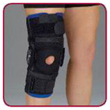 Deroyal Industries Inc Brace Wraparound Warrior Regular Knee Tri-Tex Black Size X-Large Universal Each - 14611008