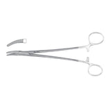 Miltex Holder Needle Heaney Meister-Hand 8-1/2" Serrated Jaw Curved Tungsten Carbide Each - Integra Miltex - MH8-100TC