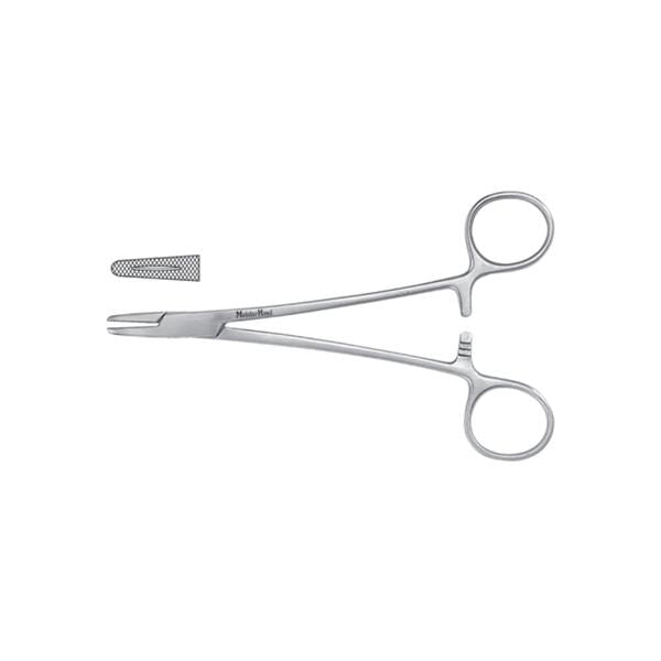 Miltex Holder Needle Mayo-Hegar Meister-Hand 7" Serrated Jaw Tungsten Carbide Each - Integra Miltex - MH8-46TC