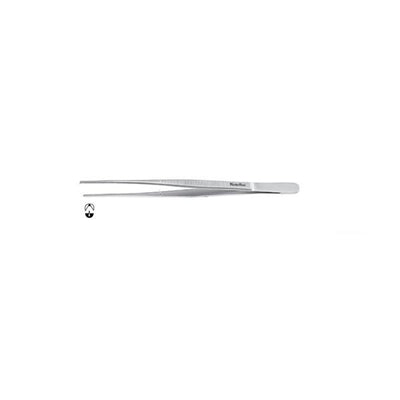 Miltex Forcep Tissue Potts-Smith Meister-Hand 7" Serrated Straight 1x2 Teeth SS Each - Integra Miltex - MH6-160