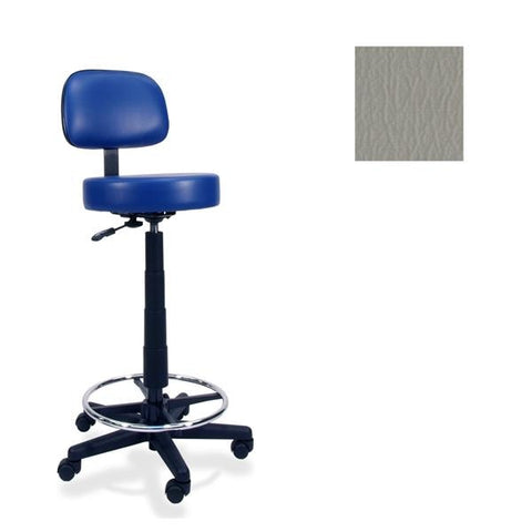 Winco Mfg, LLC Chair Task Gray 2" Casters Adjustable Backrest 5 Leg Each - 4380-07