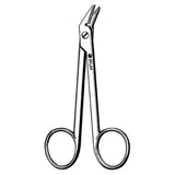 Sklar Instruments Scissors Suture Wire Cutting 4-3/4" Blunt/Blunt Serrated Angled SS Each - 24-2342