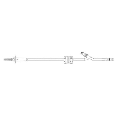 Icu Medical, Inc IV Administration Set Lifeshield Dial-A-Flo Clv Yinj 79 60Drp 12mL 48/Ca - 12642-48